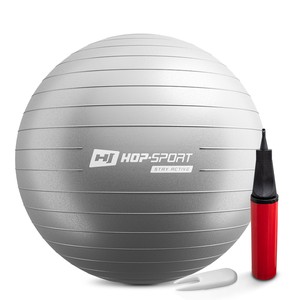 Gymnastický míč fitness 65cm  - stříbrný	