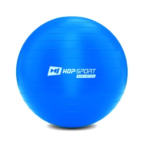 Gymnastický míč fitness 65cm s pumpou - modrý	