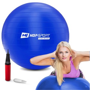 Levně Gymnastický míč fitness 70cm s pumpou - modrý
