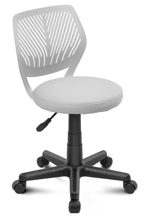 Kancelářská židle Smart s kulatým sedákem - šedá
