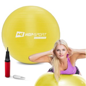 Levně Gymnastický míč 45cm s pumpou - žlutý