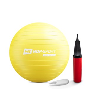 Gymnastický míč 45cm s pumpou - žlutý