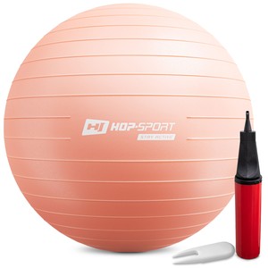 Gymnastický míč 55cm s pumpou - růžový