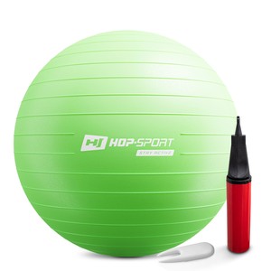 Gymnastický míč fitness 65cm s pumpou - zelený