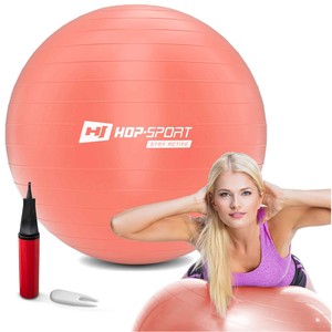 Levně Gymnastický míč 70cm s pumpou - růžový
