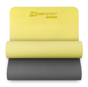 Podložka fitness TPE 0,6cm žluto/šedá