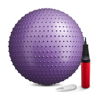 Gymnastický míč s výčnělky 65cm fialový